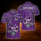 Custom Flame Red Bowling Jersey For Men, Custom Flame Bowling Team Shirt