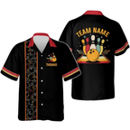 Custom Retro Bowling Hawaiian Shirt For Men, Custom Retro Bowling Team Shirts BE0078