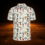Cactus Men's Golf Polo Shirt, Cactus Golf Shirt