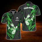 Custom Team Red Grey Bowling Jersey For Men, Custom Bowling Team Shirt