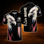 Custom Eagle Billiard Polo Shirt For Men, Custom Eagle Billiard Team Shirt