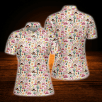 Cactus Cowgirl Women's Golf Polo Shirt, Western Golf Shirt Women