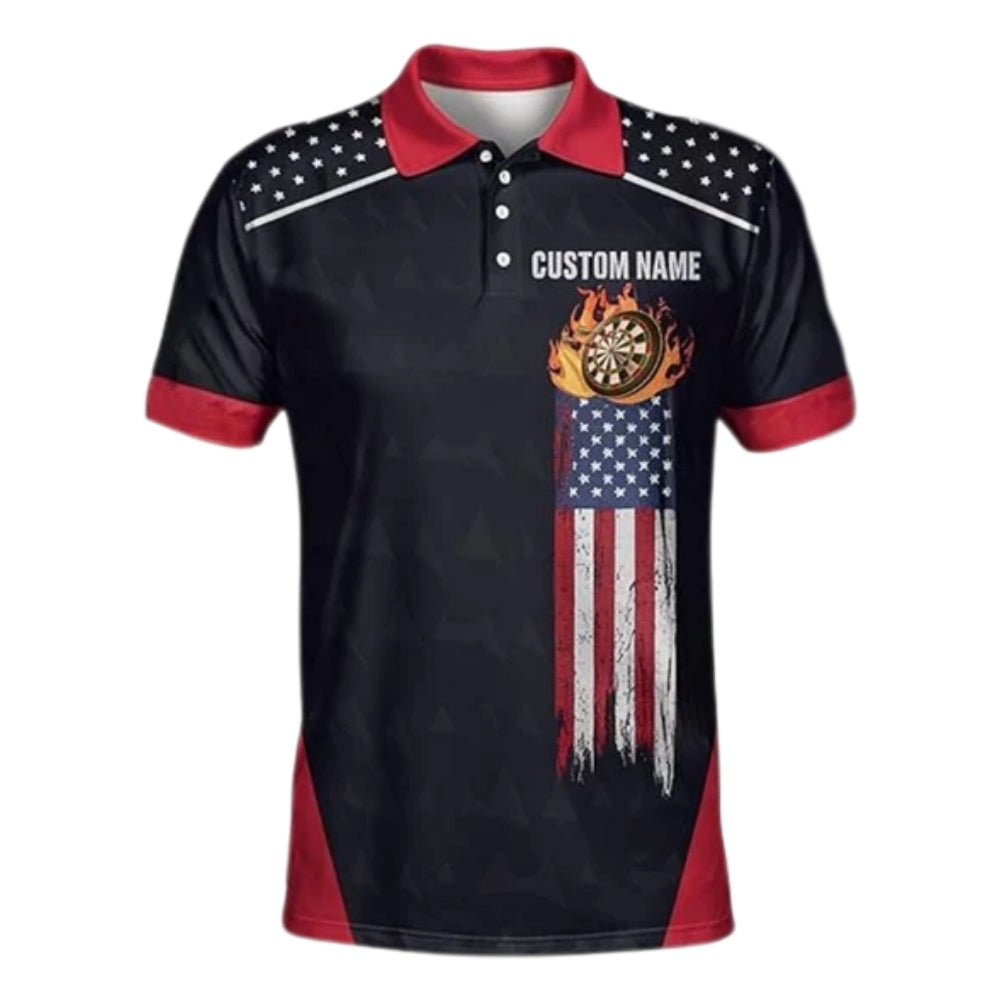 Custom I'd Hit That Darts Polo Shirt For Men, Custom Funny Darts Team Shirts DZ0007