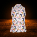 Bigfoot Tropical Women's  Sleeveless Golf Shirts, Bigfoot Ladies Golf Shirt