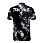 Custom Wolf Black Bowling Jerseys Shirt For Men, Custom Wolf Bowling Team Shirt BZ0297