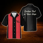 Custom Logo Text Bowling Hawaiian Shirt For Men Women, Custom Logo Bowling Shirts