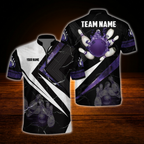 Custom Flaming Ball Bowling Jersey For Men, Custom Flame Bowling Shirt Team