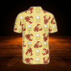 Crawfish Beer Golf Polo Shirts For Men, Crawfish Golf Shirts