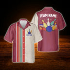 Custom Retro Bowling Hawaiian Shirt For Men Women, Custom Retro Bowling Shirt For Team