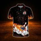 Custom You Don't Have To Be Crazy To Bowl With Us We Can Train You Bowling Polo Shirts For Men, Custom Funny Bowling Shirts